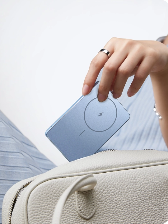 Tashqi akkumulyator Xiaomi Super Slim Magnetic Power Bank 5000, 5000 mAh, 22,5 W