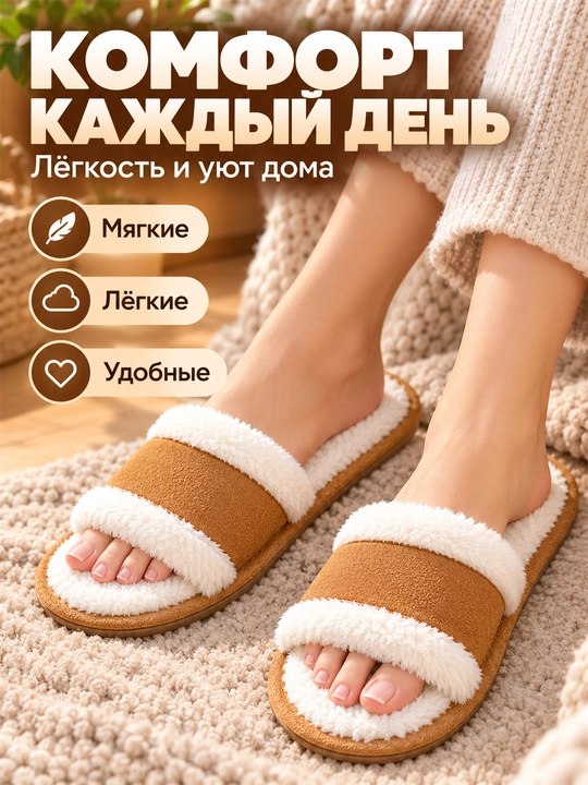 Ayollar uchun uy shippaklari, domashniy tapichka, yumshoq, kichik qolipli, 36–41