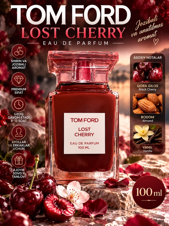 Ayollar va qizlar uchun parfumlangan suv, 100 ml - 