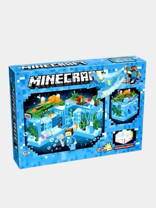 Детский конструктор Minecraft My World, со светом