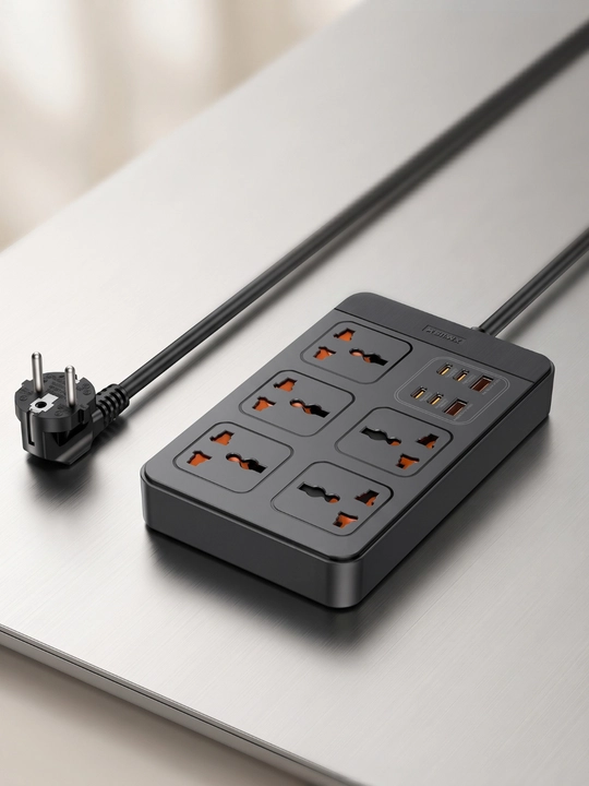 Aqlli tarmoq filtri, elektr uzatma kabeli, pilot rozetka, Type-C va USB port