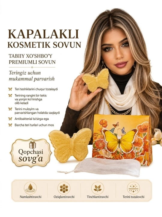 Parfyumeriya hidli tana uchun atirli sovun, 250 g - 