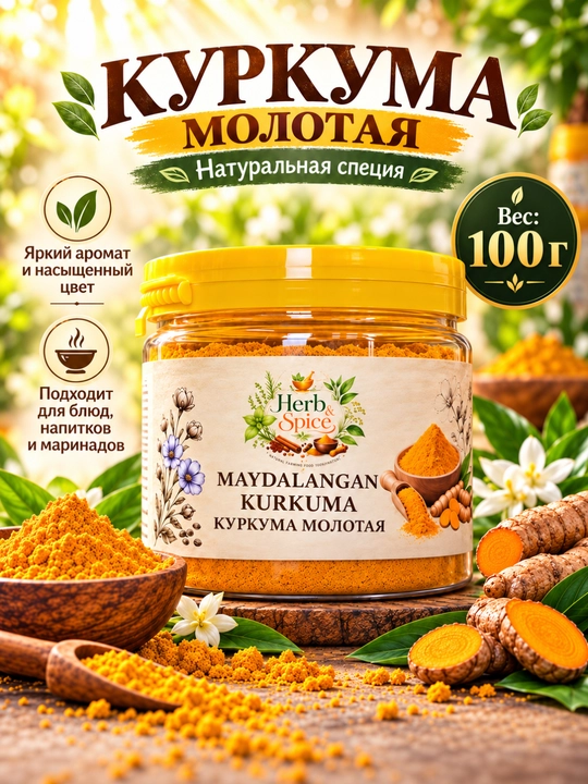 Kurkuma — maydalangan ziravor - 