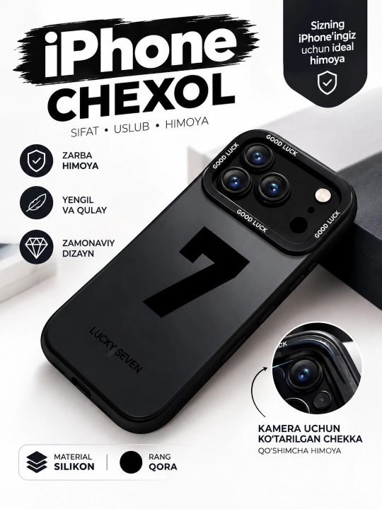 IPhone 14, 15, 16,17 Pro, Max, rangli, silikon chexol - 