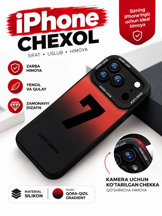 IPhone 14, 15, 16,17 Pro, Max, rangli, silikon chexol - 