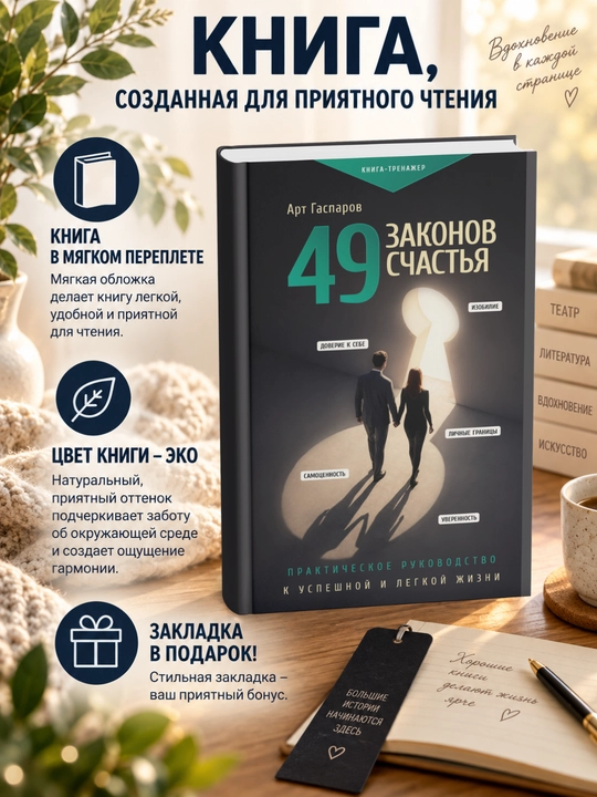 Арт  Гаспаров. 49 законов счастья: практическое руководство к успешной и легкой жизни - 