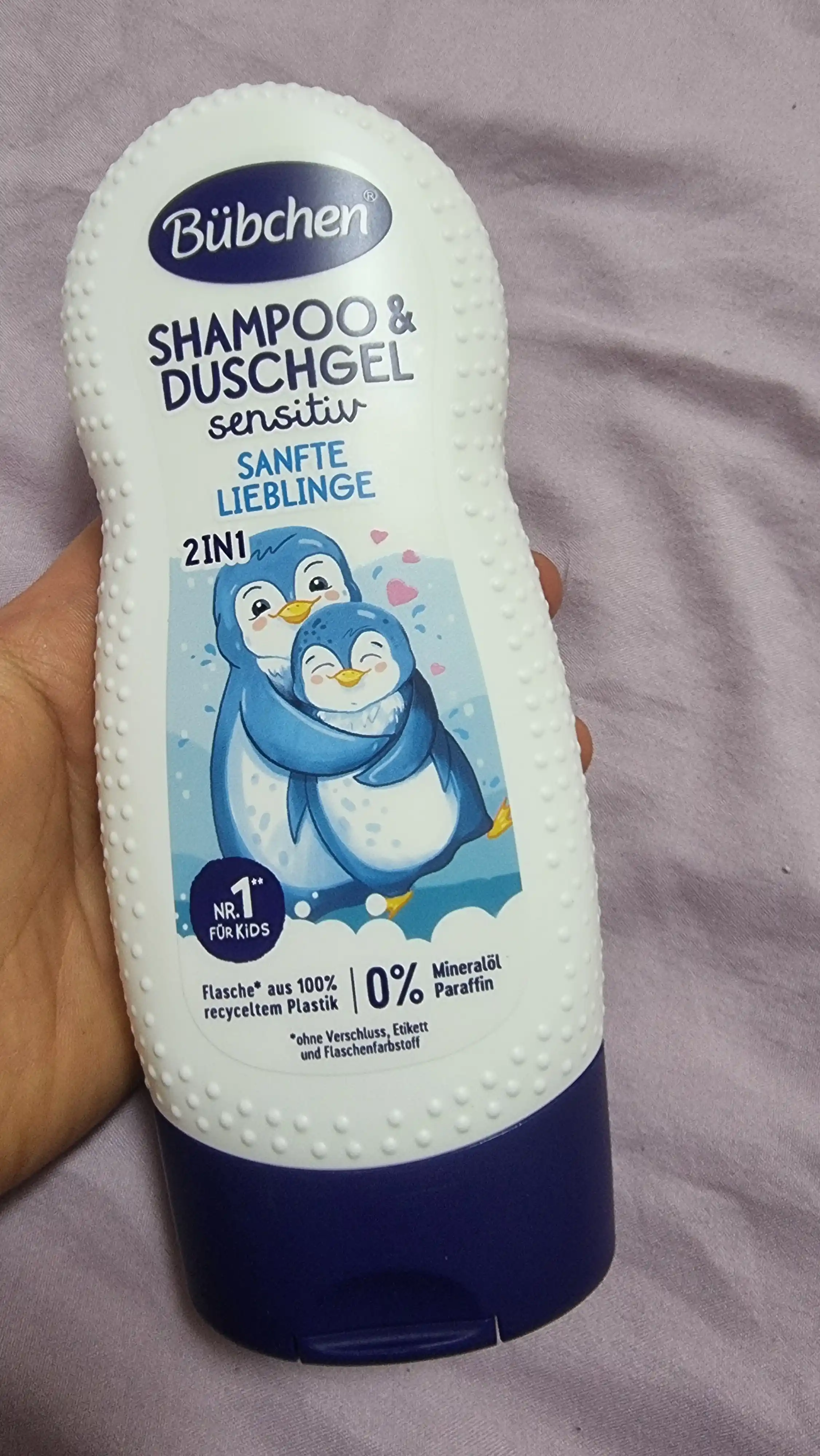 Nozik teri uchun shampun-gel Bubchen Tender and Gentle 3+ yosh, 230 ml