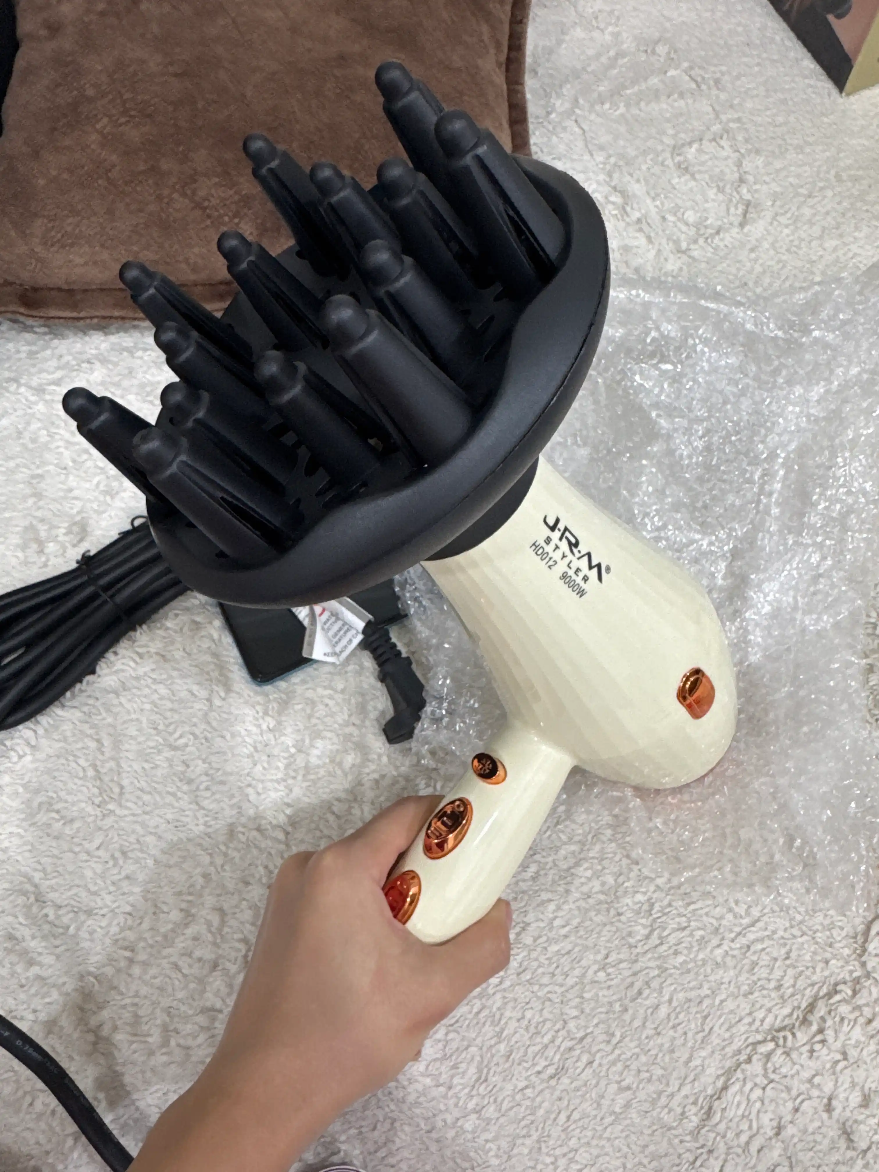 Professional fen soch quritgich JRM, quritish va turmaklash uchun, 9000W