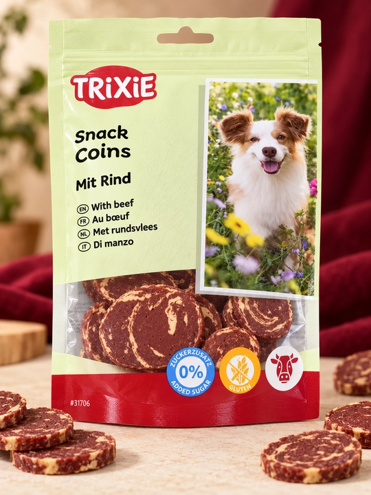 Лакомство для собак Trixie Snack Coins с говядиной