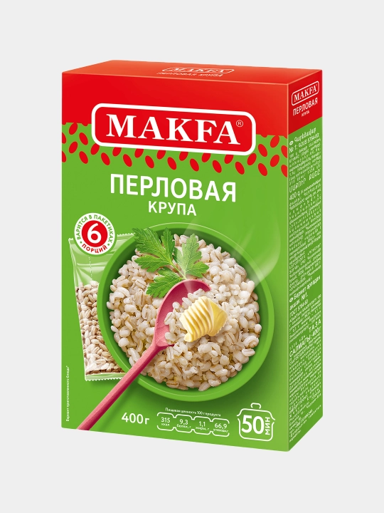 Yormalar arpa MAKFA, 6 porsiya, 400gr