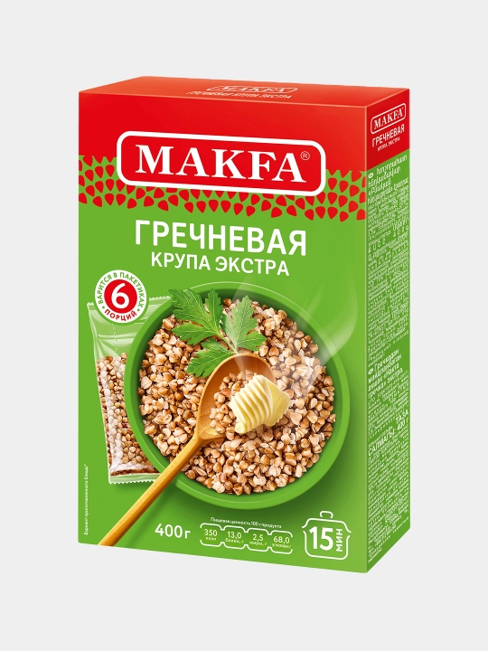 Grechka yormalari Makfa, 400 gr