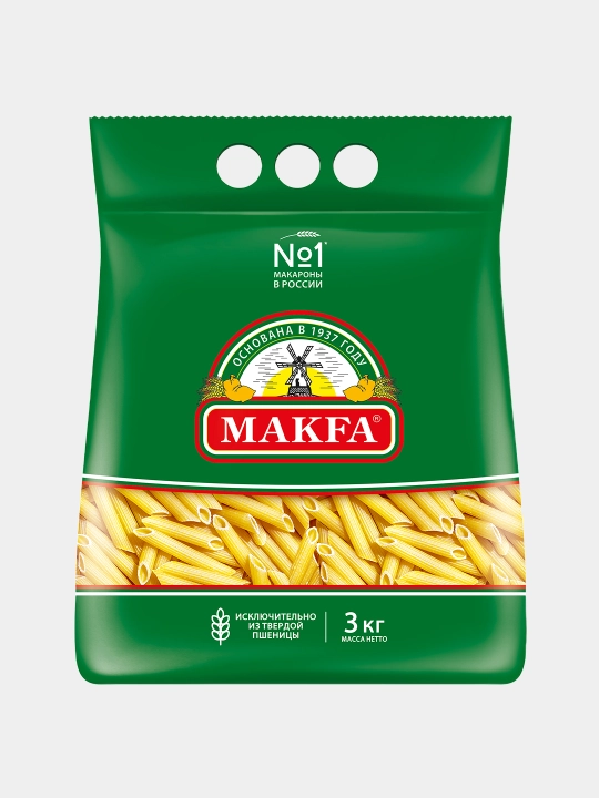 Макароны MAKFA Перья, 3 кг