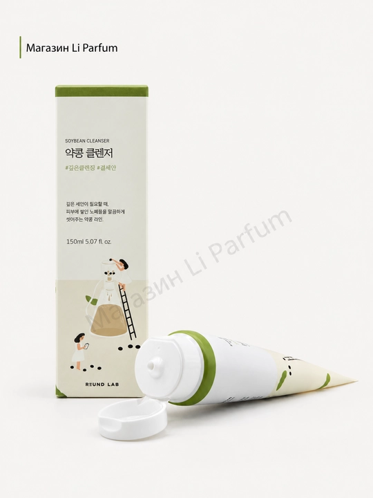 ROUND LAB Soybean Cleanser - yuvinish uchun seramidli ko‘pik 150 ml
