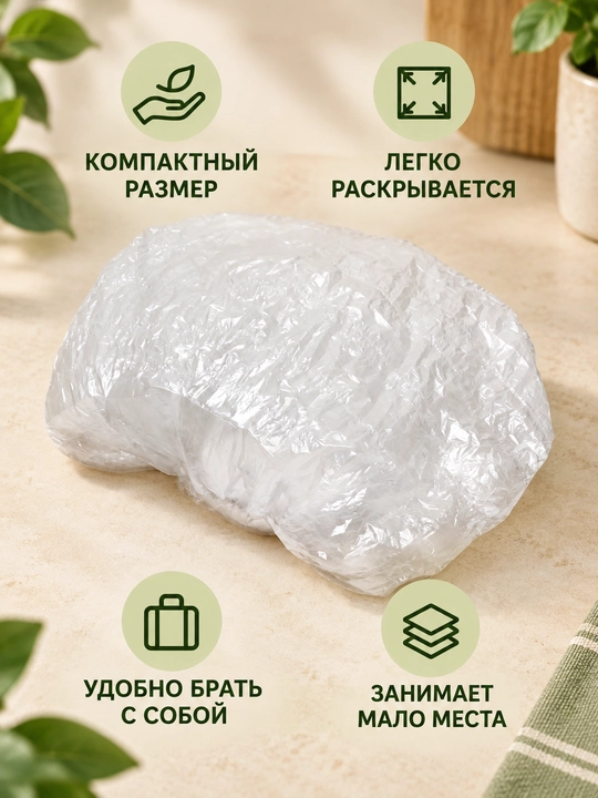 Крышки пакеты на резинке пищевые для посуды, 100 шт