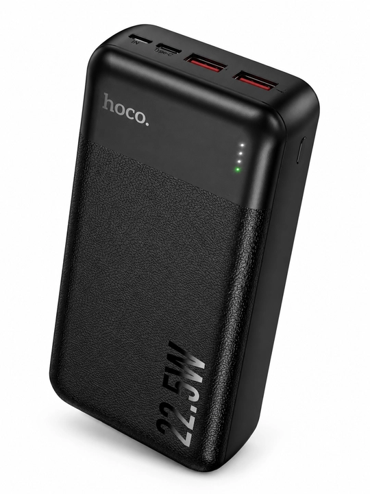 HOCO J159B Essence powerbank, 30000 mAh, tez zaryadlash 22.5W, PD 20W, qora