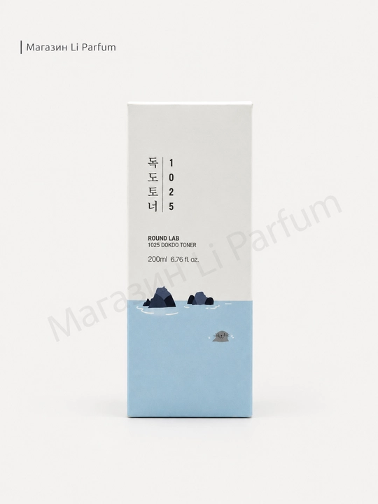 Yuz uchun Toner Round Lab 1025 Dokdo Namlovchi va Tinchlantiruvchi Sezgir yuz uchun 200 ml