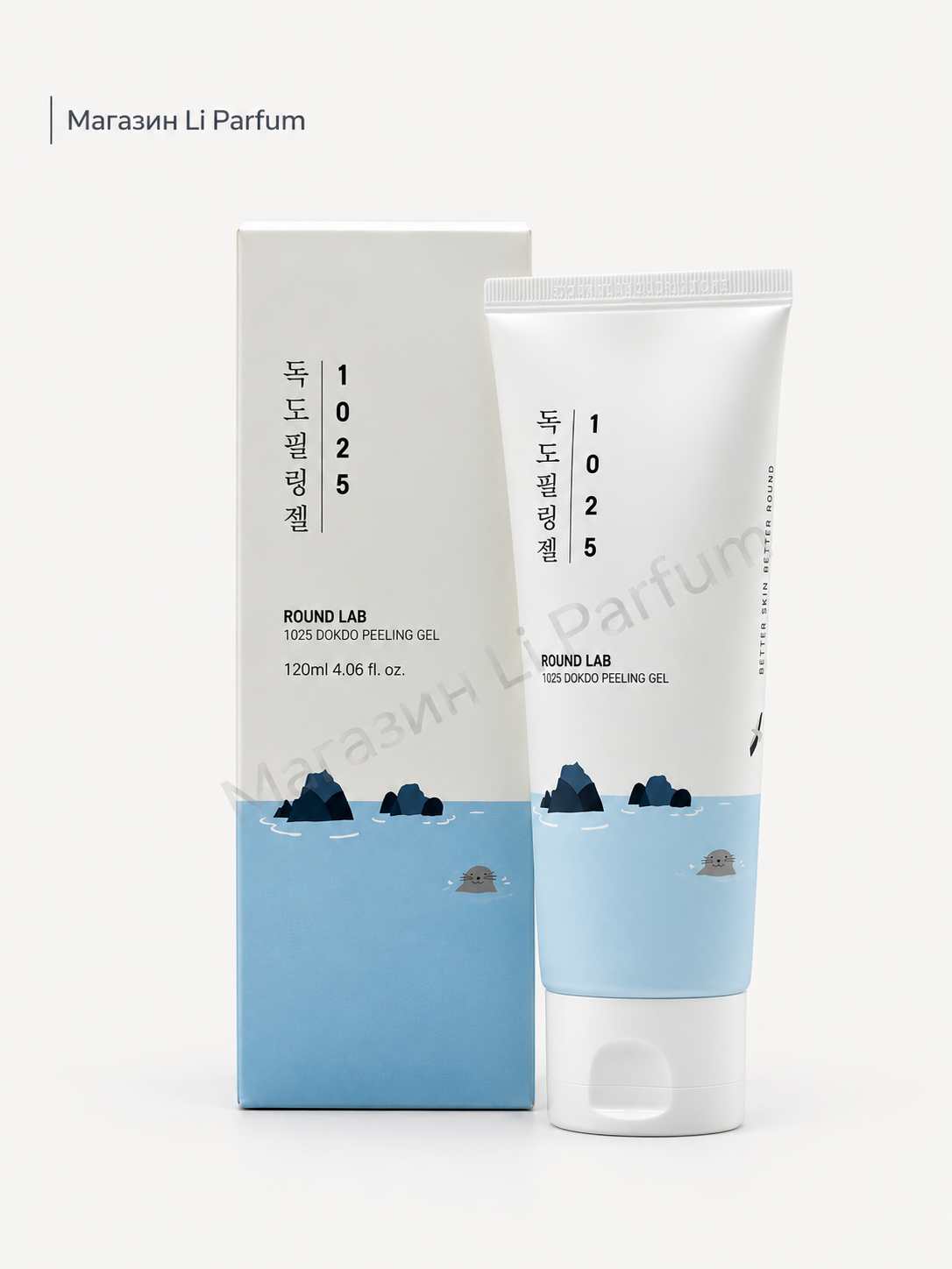 Round Lab 1025 Dokdo yumshoq tozalash va po‘st tashlash uchun piling-gel-rolka, 120 ml - 