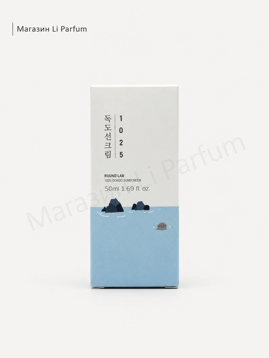 Yuz uchun Round Lab 1025 Dokdo SPF50+ UVA/UVB himoyasi quyoshdan himoyalovchi kremi, 50 ml