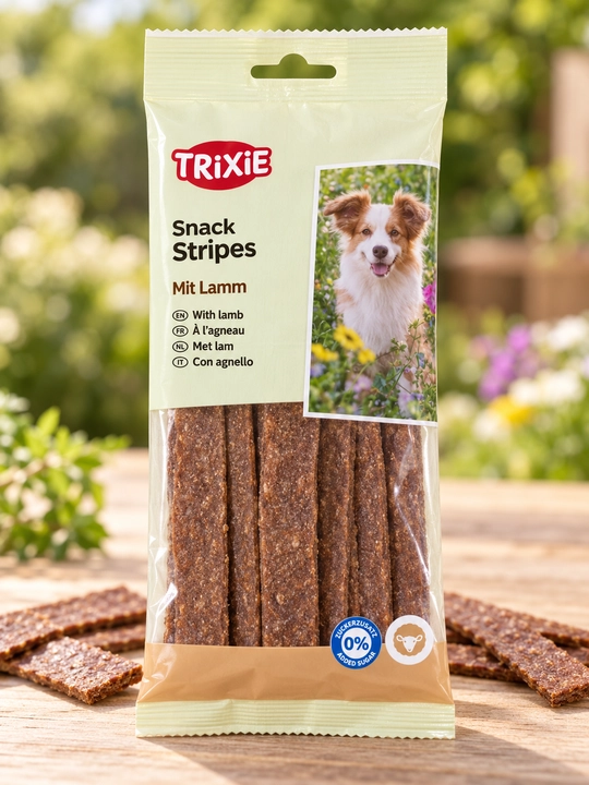 Qo‘zichoqli Trixie Snack Stripes itlar uchun shirinlik - 