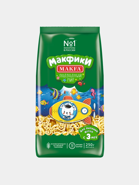 Makaron Makfa, Makfiki "Suv osti dunyosi", 250 g
