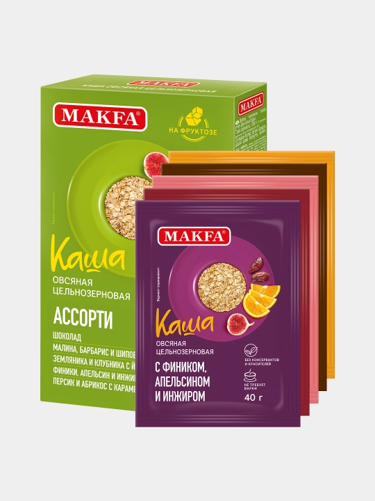 Suli bo'tqa MAFKA Assorti, 40 g * 5 dona