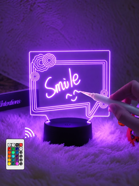 3D LED-светильник для рисования и записей, ночник с подсветкой, маркером и пультом