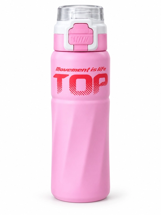 Termos 500 ml shaffof qopqoqli qulflanadigan tugmali zamonaviy dizayn