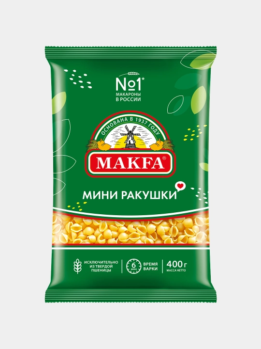 Makfa mini chig‘anoq makaronlari 400 gr