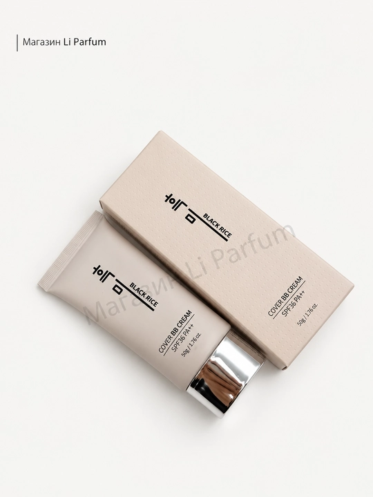 BB-крем Black Rice Cover №21 SPF50+ PA+++ тональный BB-крем для лица, 50 г, Корея