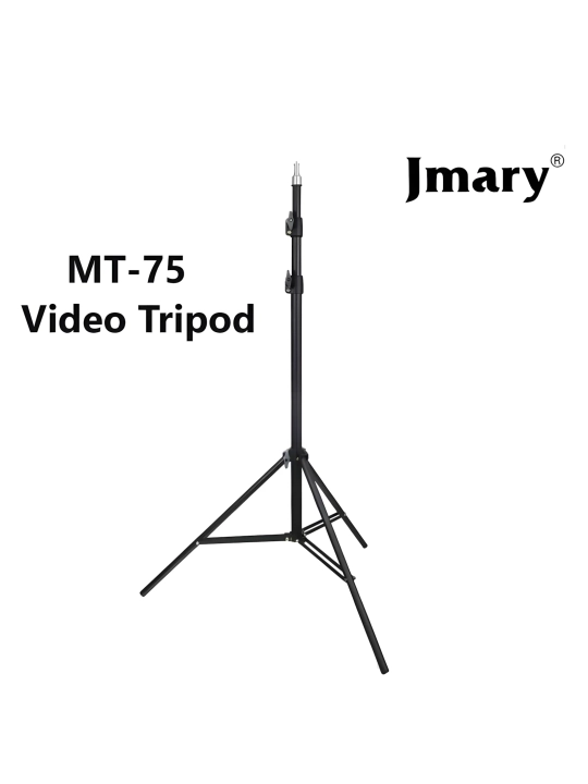 Shtativ Jmary MT-75, alyuminiy, balandligi 80–210 sm, yuk 5 kg gacha
