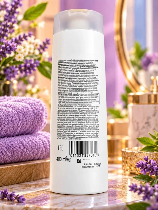 Шампунь Pantene Active Nutri-Plus, Дополнительный объём, 400 мл