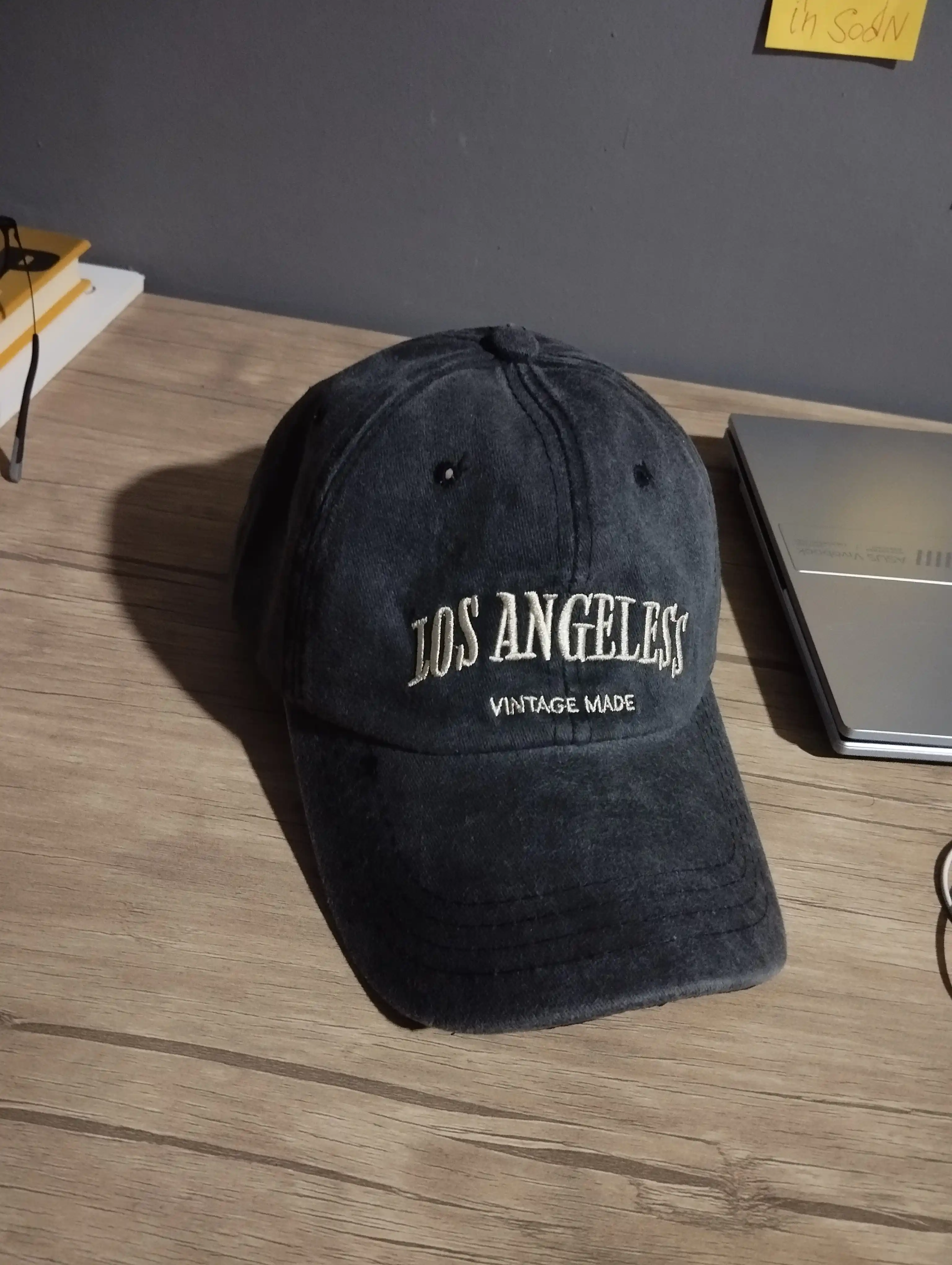 Бейсболка кепка Los Angeles унисекс, винтажная, 100% хлопок, размер 54-60 см