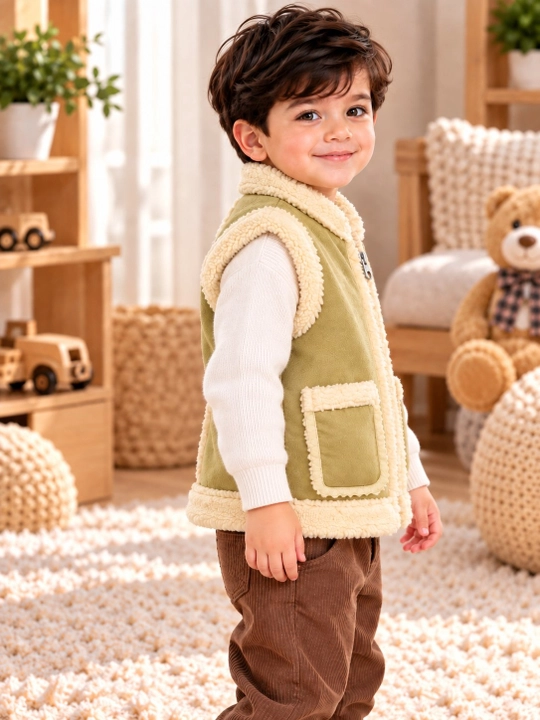 Теплый мягкий жилет для детей 2-3-4 лет для девочек и мальчиков