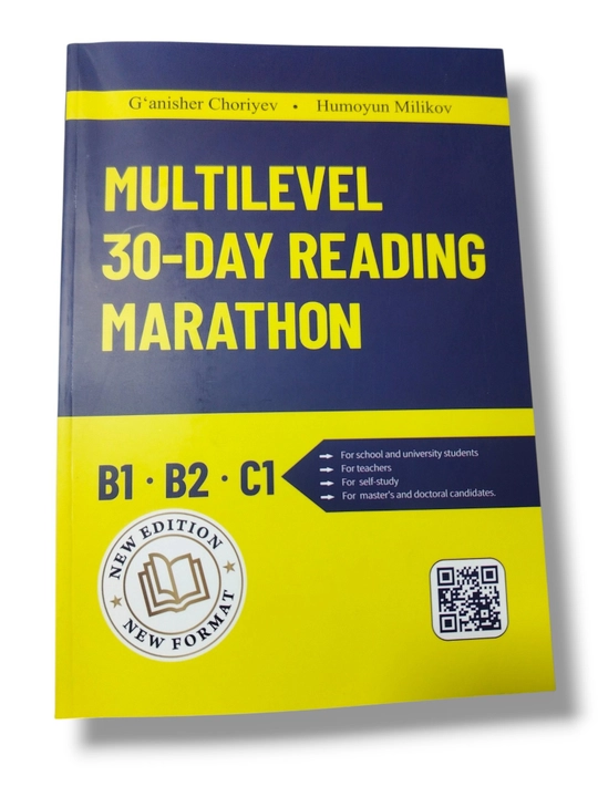 B1, B2, C1 darajalari uchun ingliz tili bo‘yicha 30 kunlik ko‘p bosqichli o‘qish marafoni