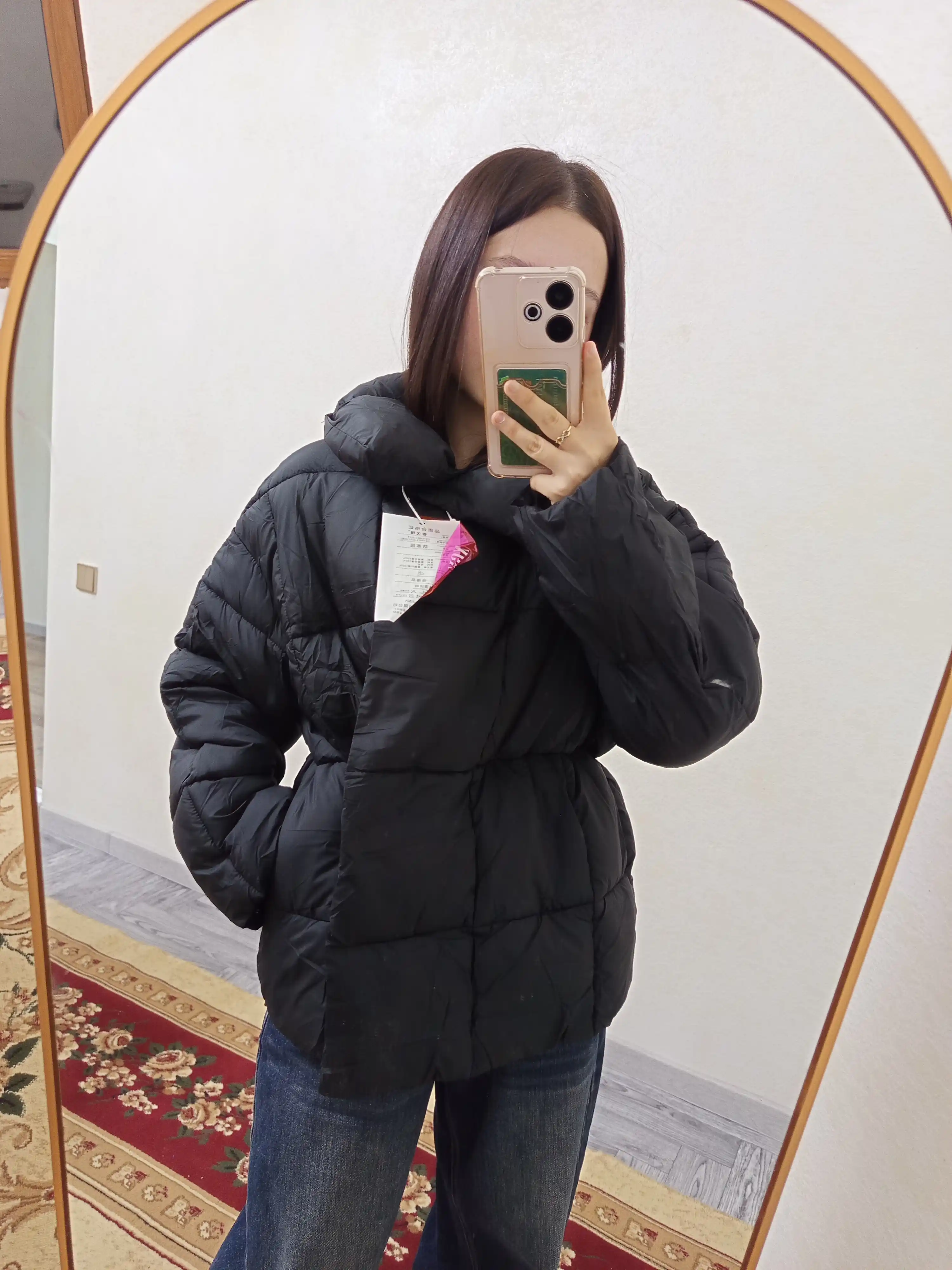 Kurtka ayollar uchun qishki oversayz uzun, puxovik — UNCHA STORE