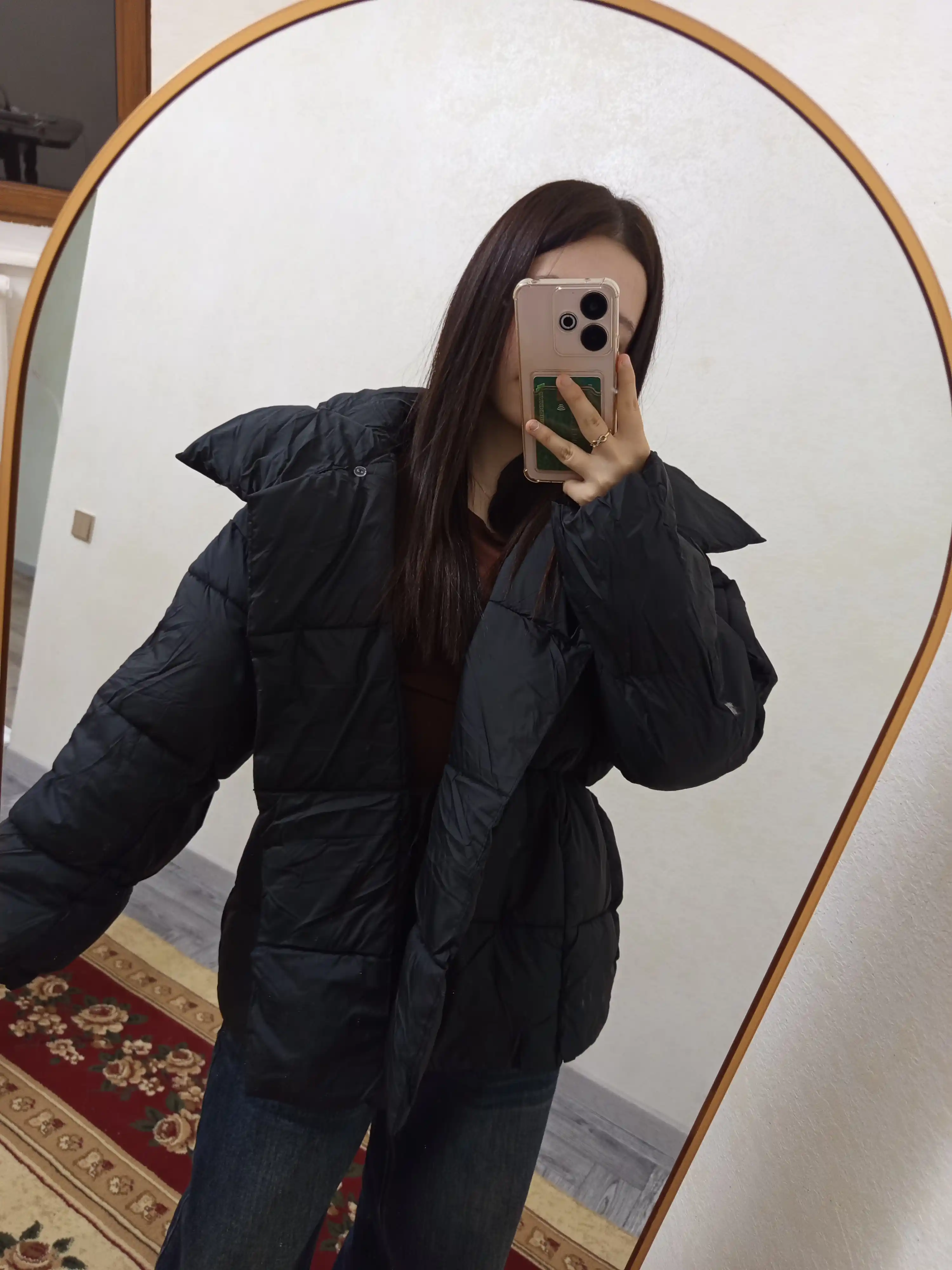 Kurtka ayollar uchun qishki oversayz uzun, puxovik — UNCHA STORE