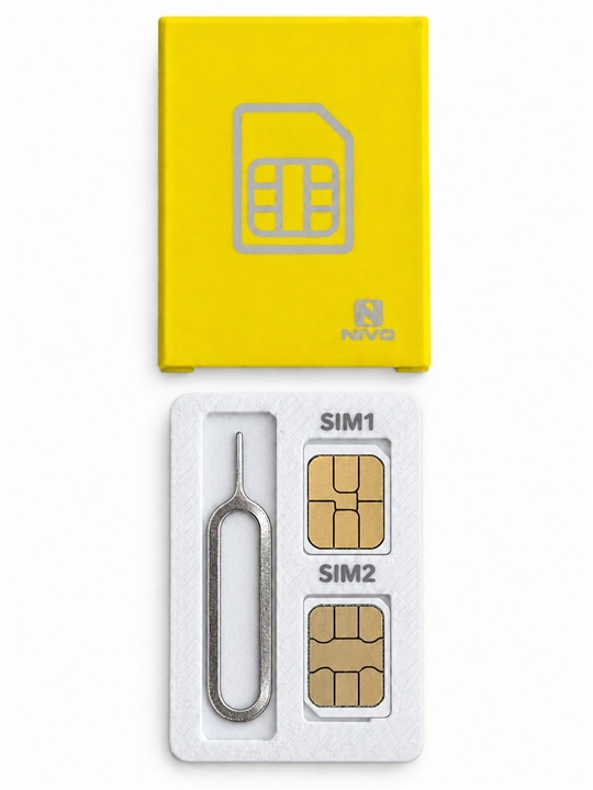 Футляр-органайзер для 2 SIM-карт и ключа, карманный ультратонкий