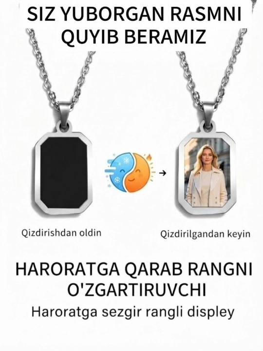 Rangini o'zgartiradigan kulonli zanjirlar - 
