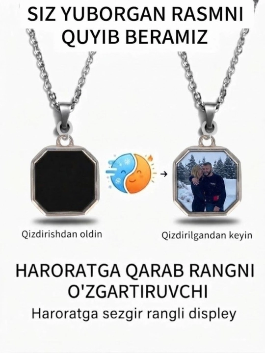 Rangini o'zgartiradigan kulonli zanjirlar - 