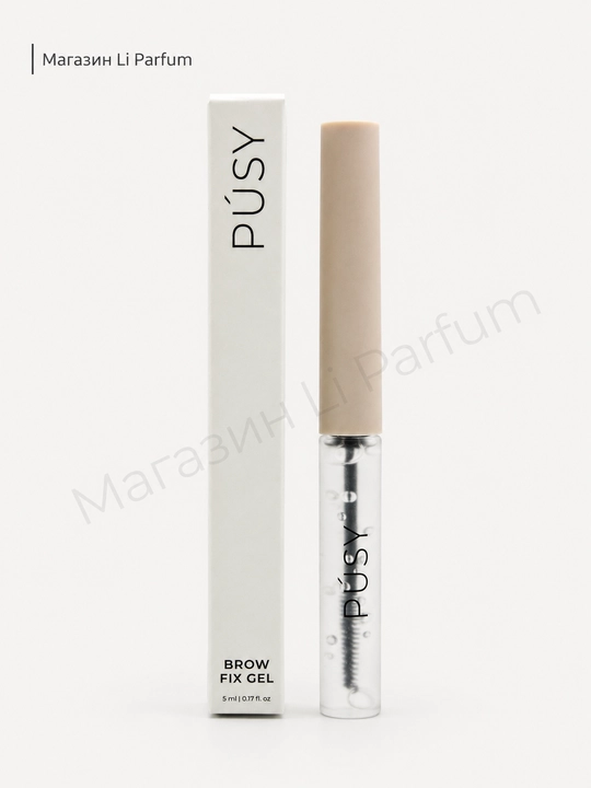 PUSY Brow Fix gel Qoshlar uchun shaffof gel, mahkamlovchi, laminatsiyalovchi