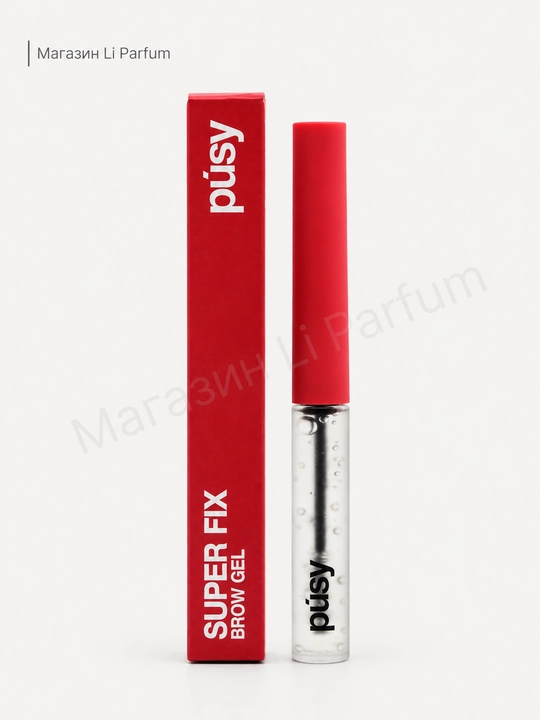 PUSY Brow Fix gel Qoshlar uchun shaffof gel, mahkamlovchi, laminatsiyalovchi