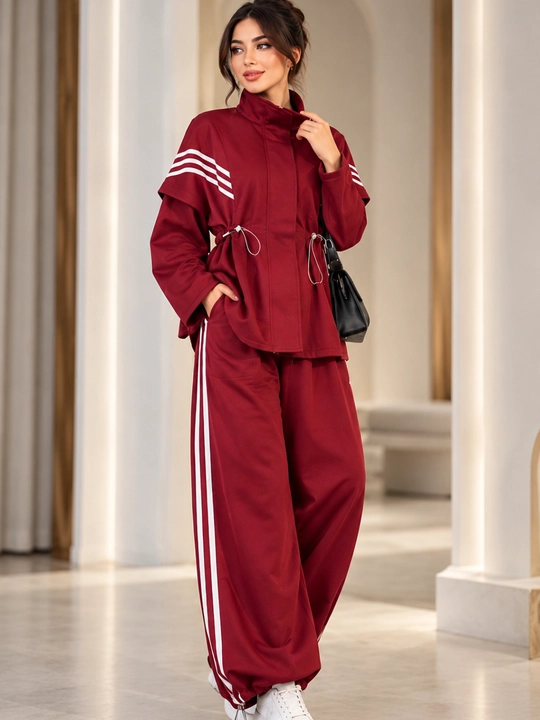 Женский костюм-двойка в стиле Adidas, спортивный костюм для женщин - 