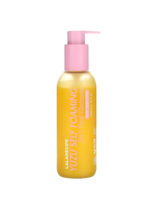 Пенка для умывания LALARECIPE Yuzu Self Foaming 3in1, 200 мл