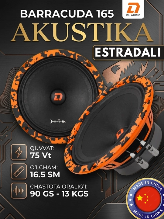 DL Audio Barracuda 165 — Baland ovozli o'rta chastotali dinamiklar 16 sm (60 Vt) - 