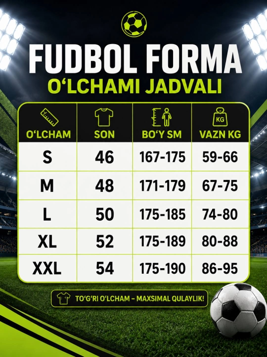 Uzun yengli futbol formasi
