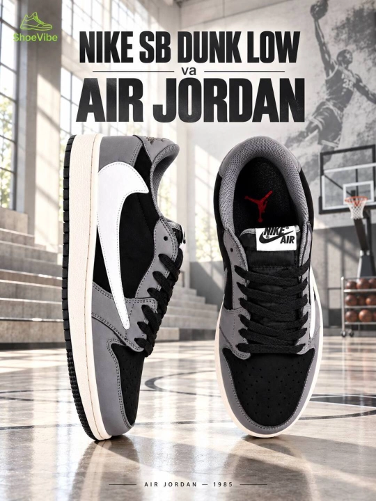 NIKE SB DUNK LOW va AIR JORDAN krossovkalari, 36-41 o‘lchamlarda, yoz va kuz uchun