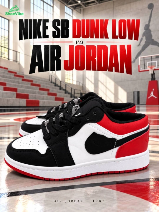 NIKE SB DUNK LOW va AIR JORDAN krossovkalari, 36-41 o‘lchamlarda, yoz va kuz uchun