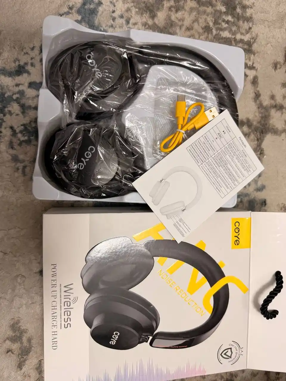 Simsiz quloqchin, ANC Bluetooth quloqchinlar, 38 soat ishlash vaqti, premium naushnik