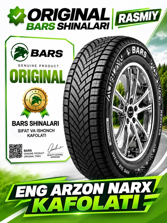 BARS TIMEFLEXX F – Zamonaviy texnologiya, barcha fasllar uchun ishonchli shina