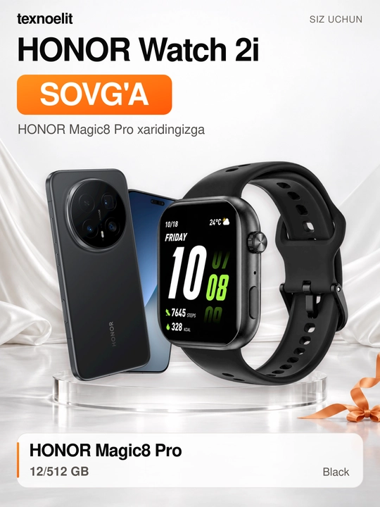 Смартфон HONOR Magic8 Pro 5G, 12/512 ГБ, HONOR Watch 2i в подарок